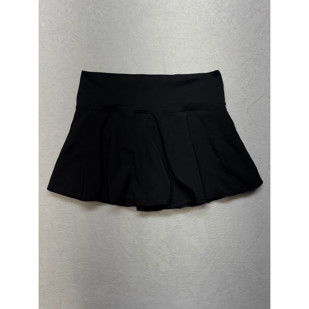 Buc-ees Womens Black Active Skort Athletic Tennis Golf Skirt with Shorts Large